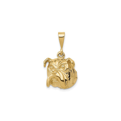 Bulldog Head Pendant (14K) front - Lucky Diamond - New York