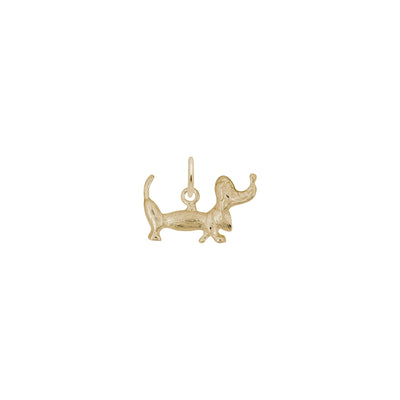 Cartoon Dachshund Dog Pendant (14K) main - Lucky Diamond - New York