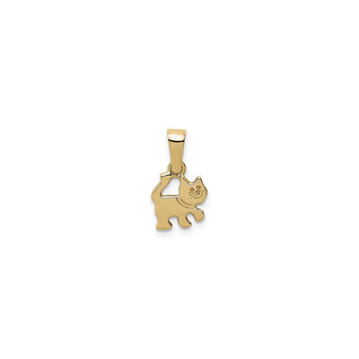 Cat Doodle Pendant (14K) front - Lucky Diamond - New York