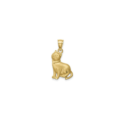 Chubby Cat Pendant (14K) front - Lucky Diamond - New York