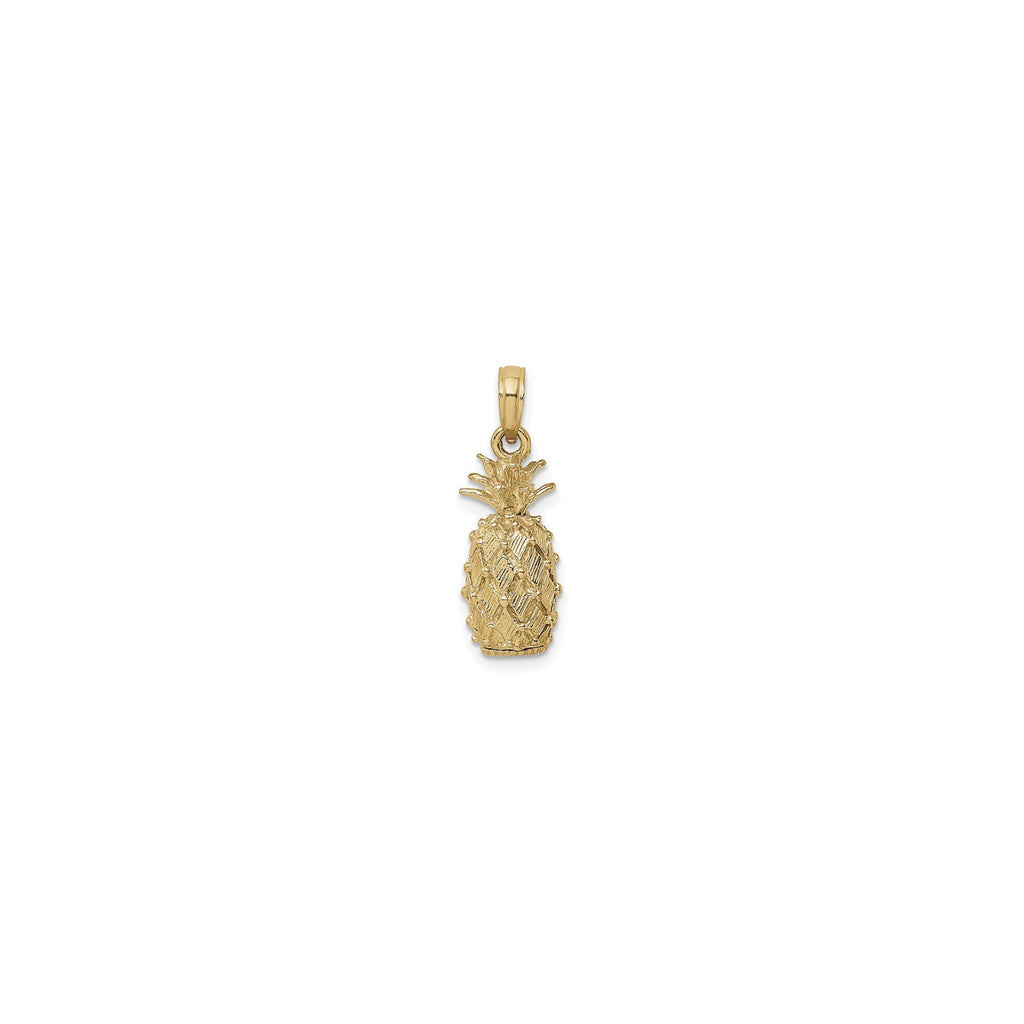 Pineapple Textured 3D Pendant (14K)