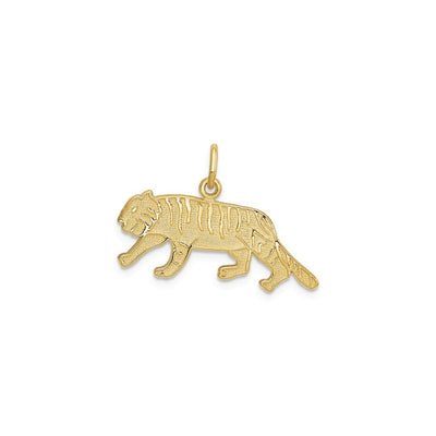 Preying Tiger Pendant (14K) front - Lucky Diamond - New York