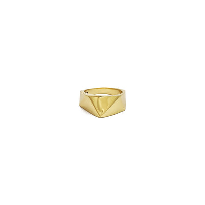 Spiky ZigZag Ring (14K) front - Lucky Diamond - New York